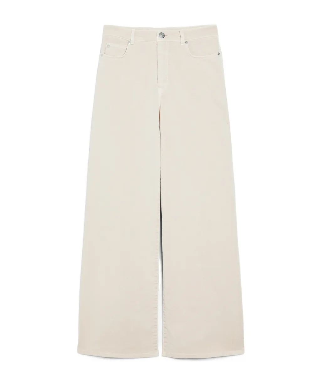 Medina Logo Patch Wide Leg Trousers