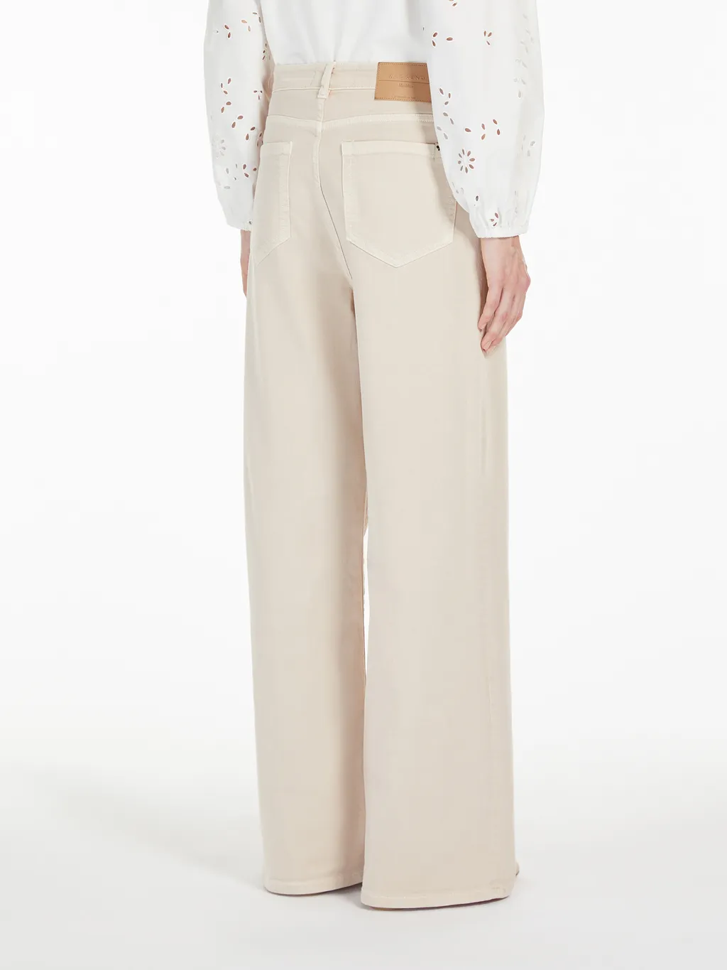 Medina Logo Patch Wide Leg Trousers