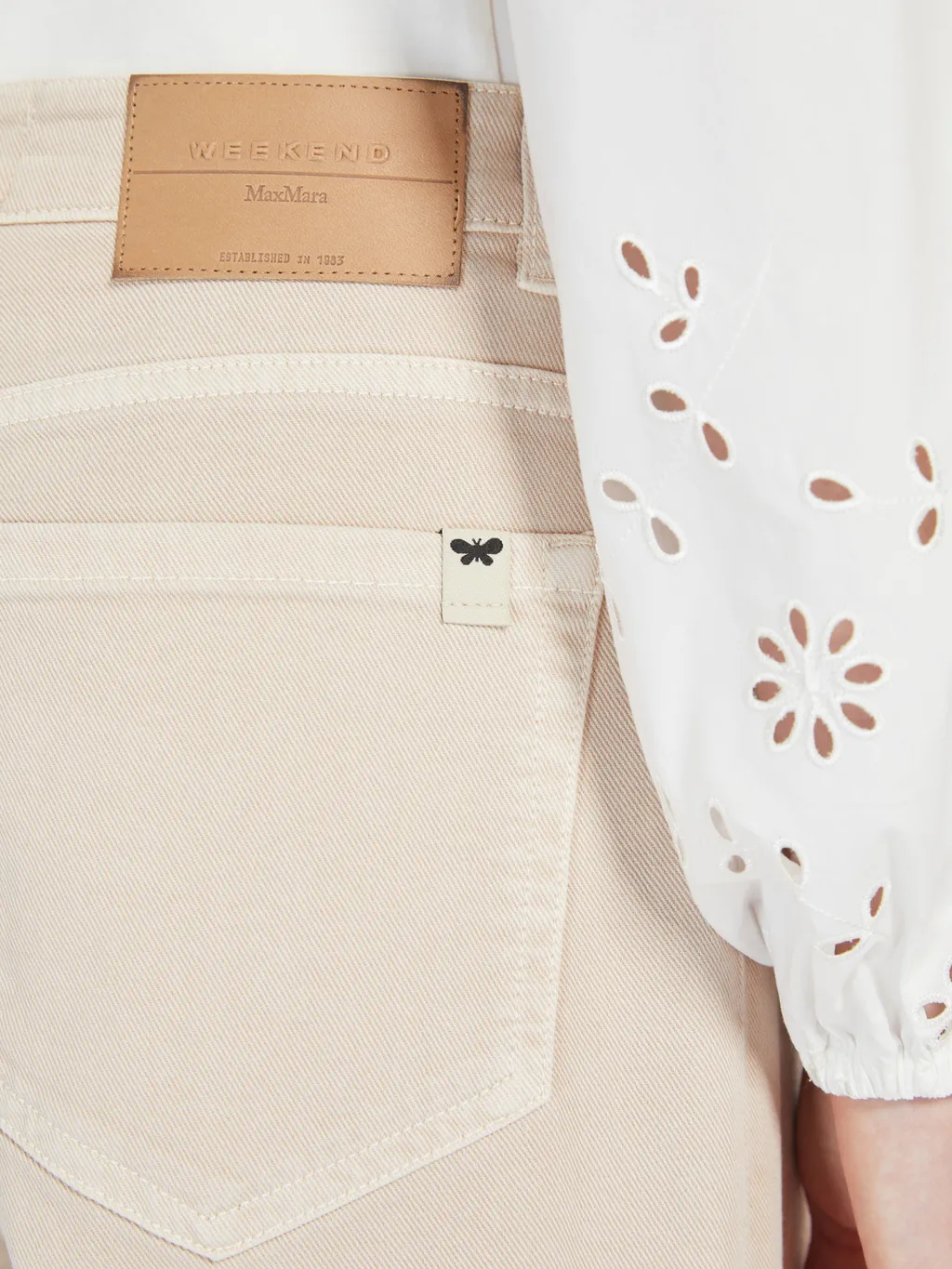 Medina Logo Patch Wide Leg Trousers