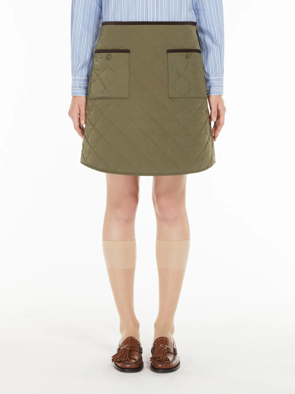 Erba Quilted Mini Skirt
