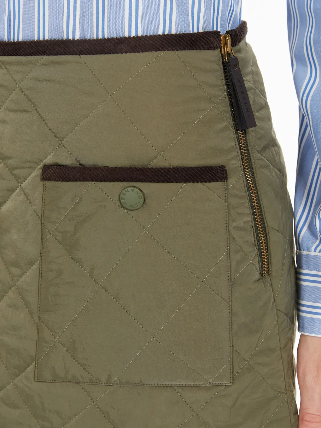 Erba Quilted Mini Skirt