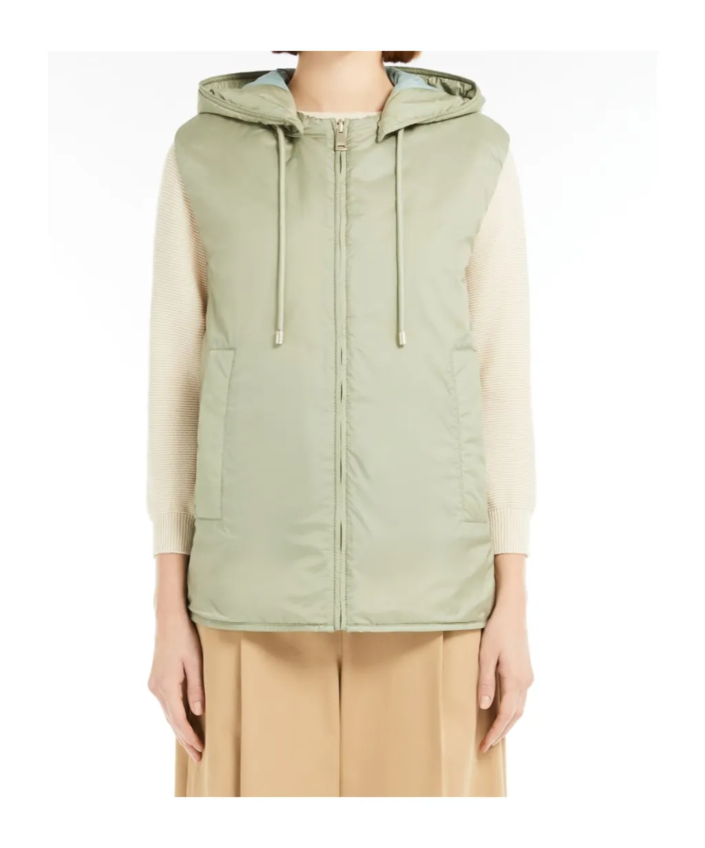 Zip-Up Drawstring Gilet