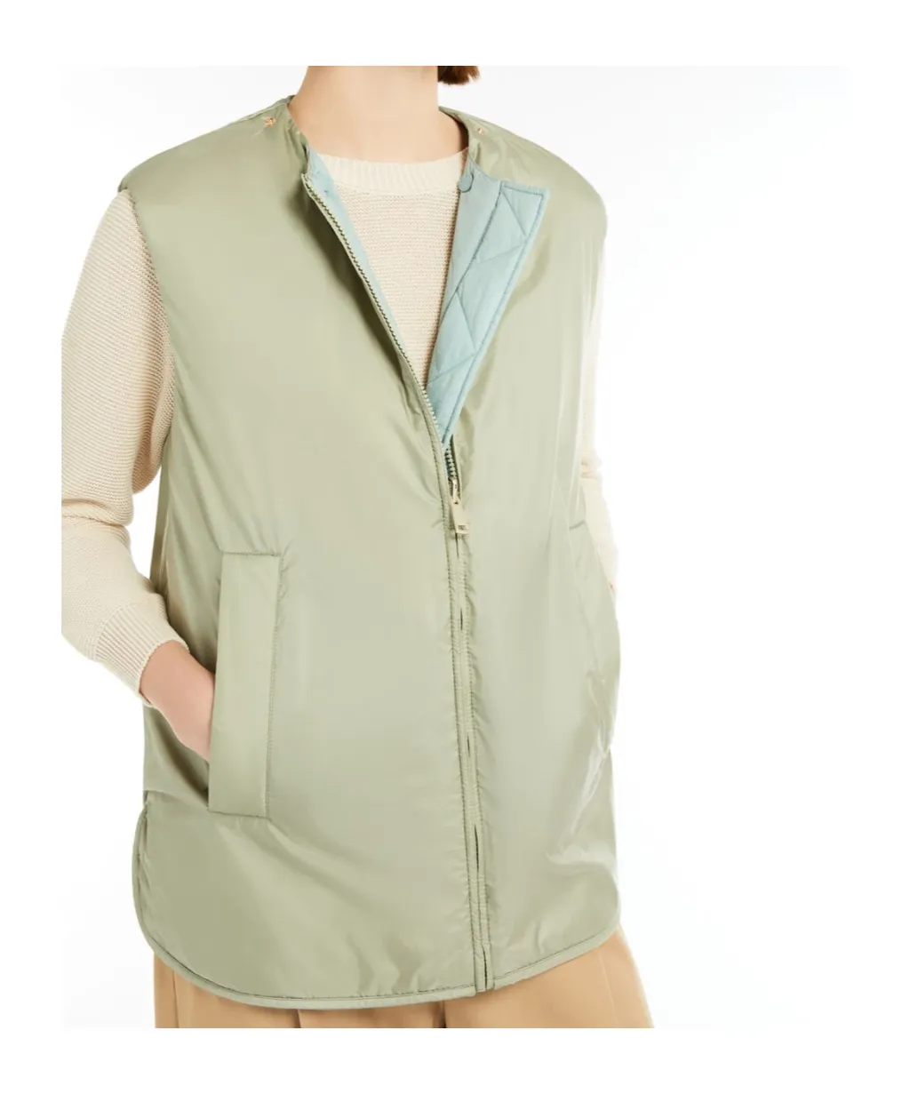 Zip-Up Drawstring Gilet