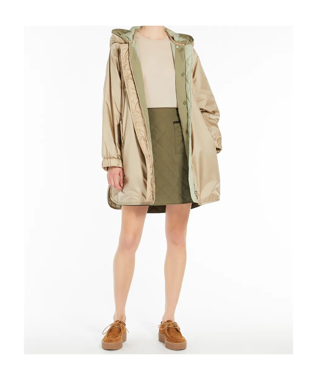 Belted Drawstring Coat