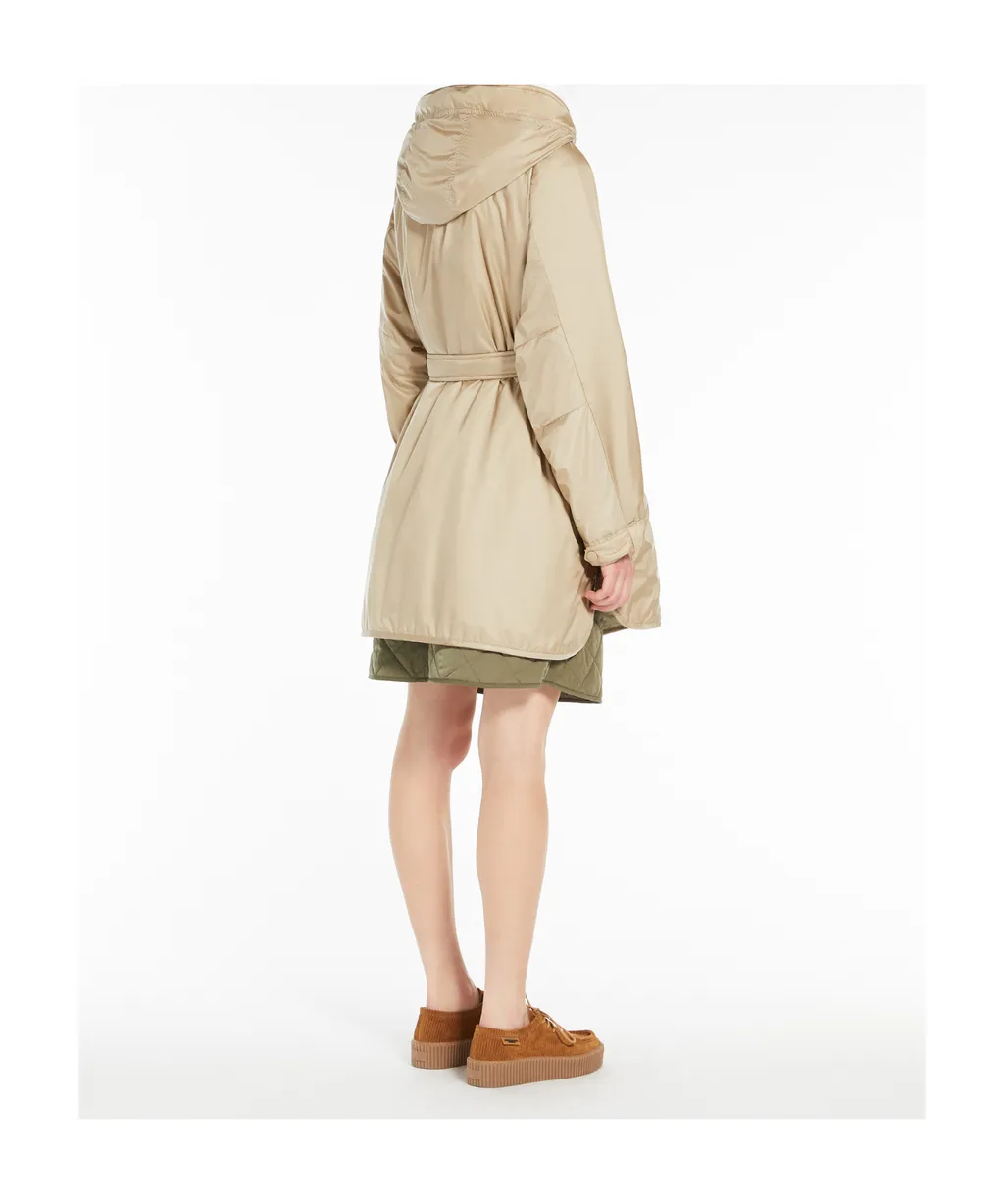 Belted Drawstring Coat