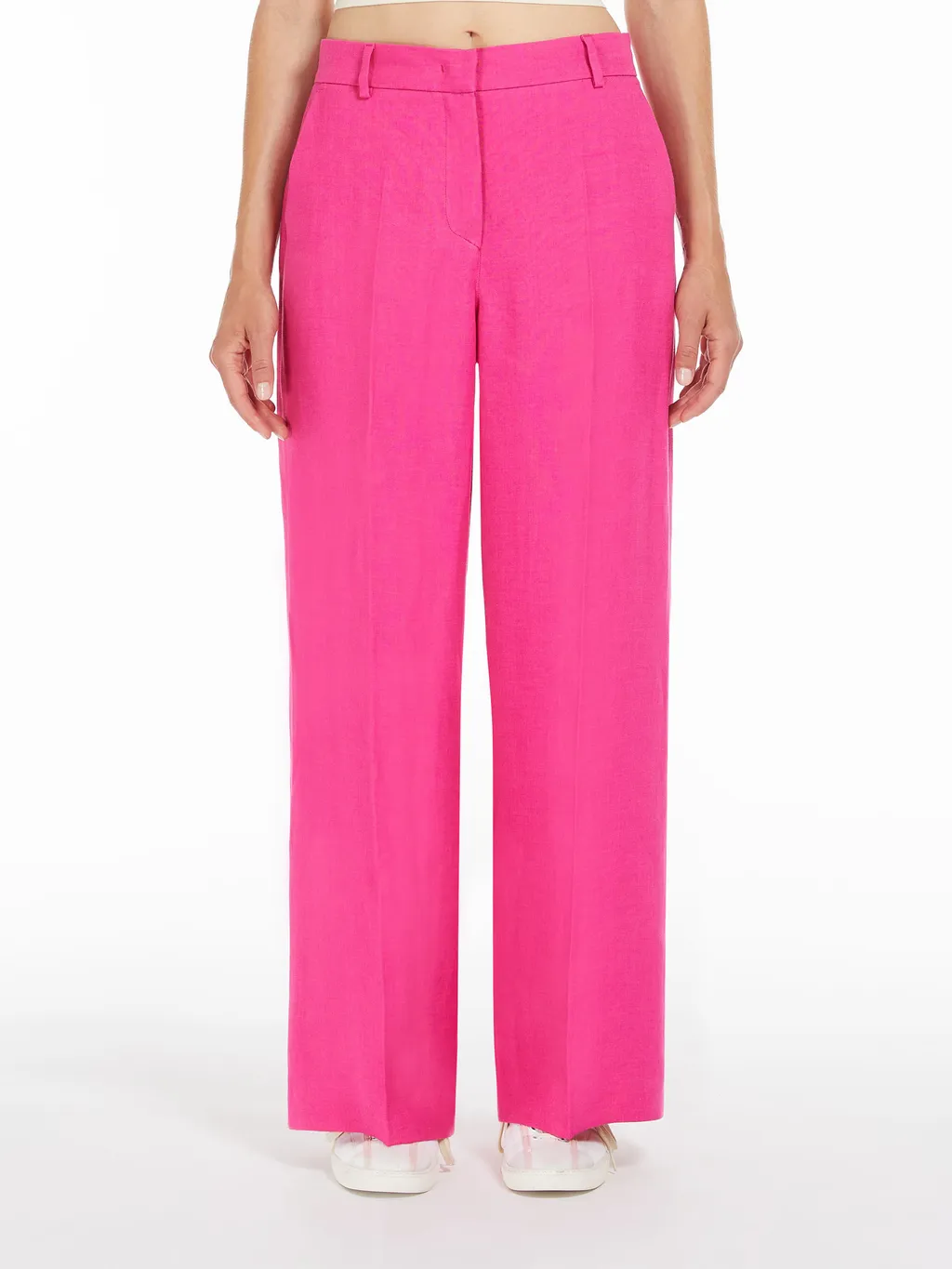 High Waisted Wide-Leg Trousers