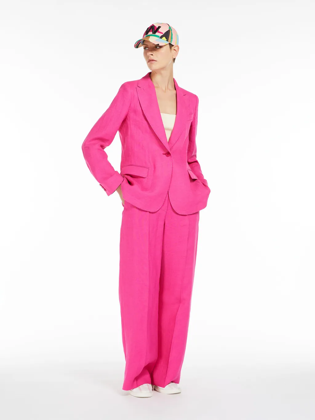 High Waisted Wide-Leg Trousers