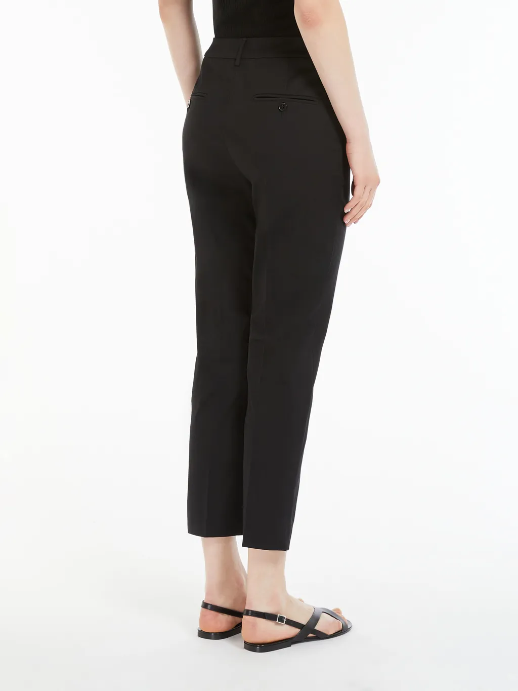 Slim-Fit Stretch Cotton Pants