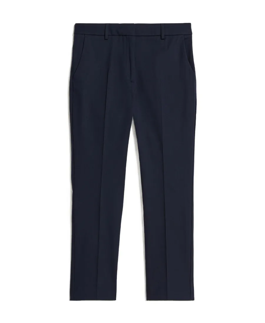 Straight Leg Cropped Trousers