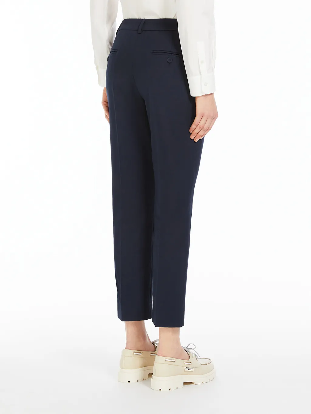 Straight Leg Cropped Trousers