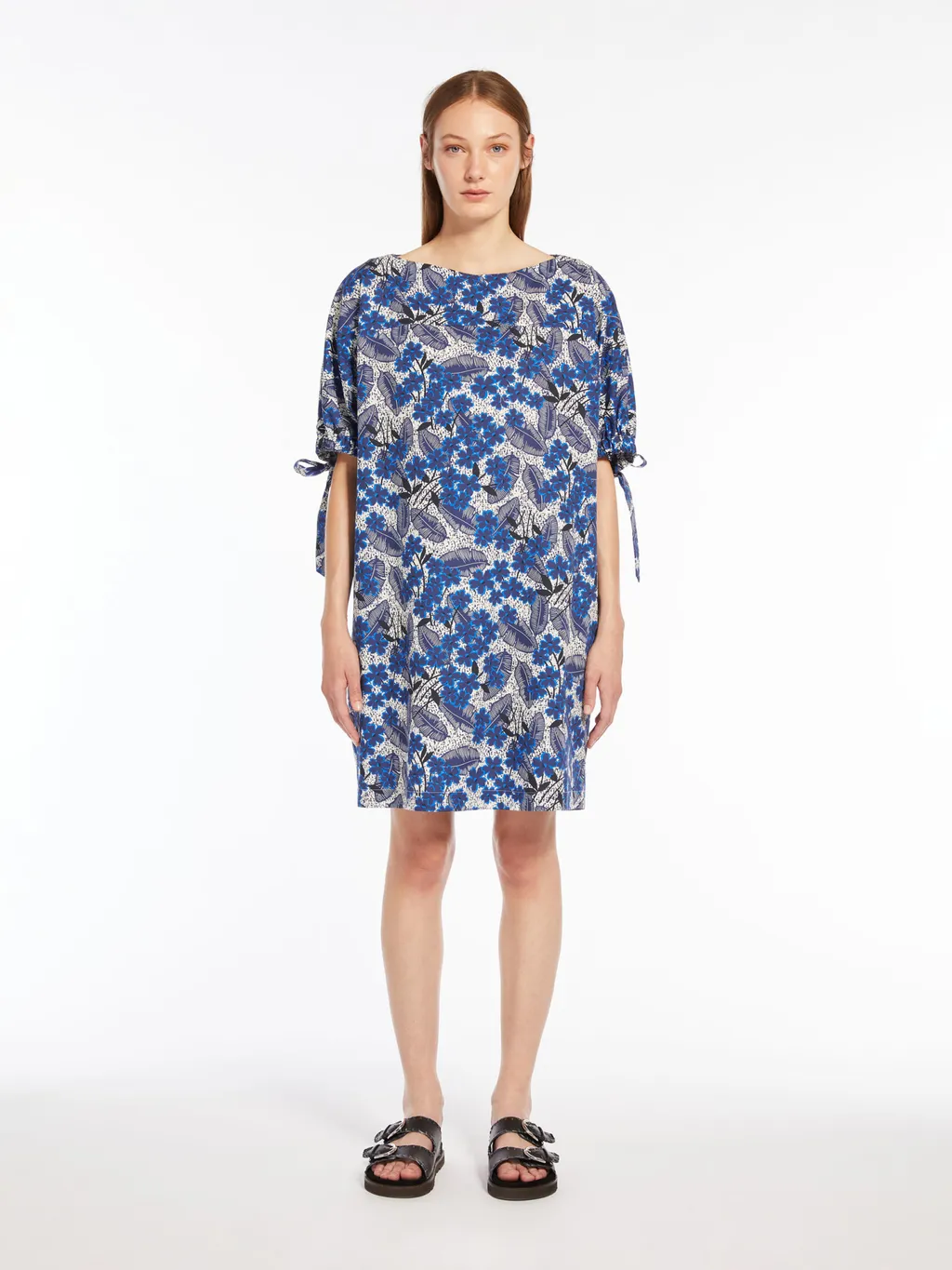 Lace-Up Cuff Dress