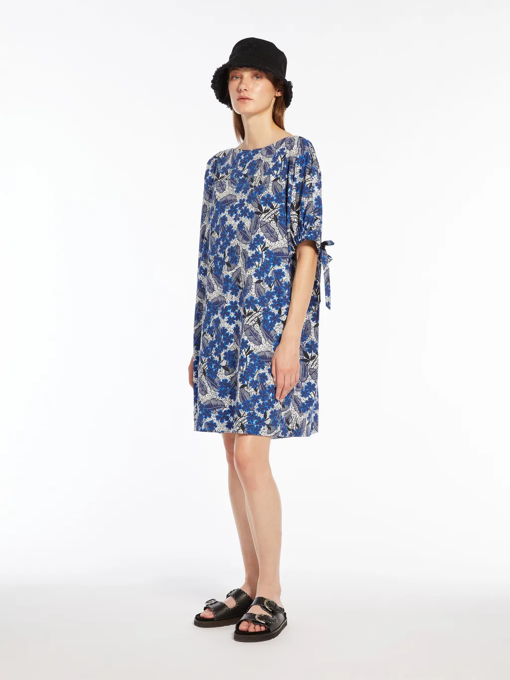 Lace-Up Cuff Dress