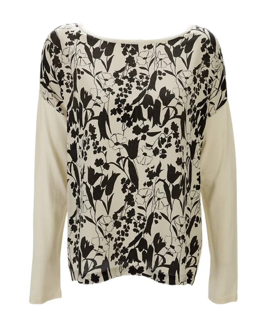 Round-Neck Long-Sleeved Pullover