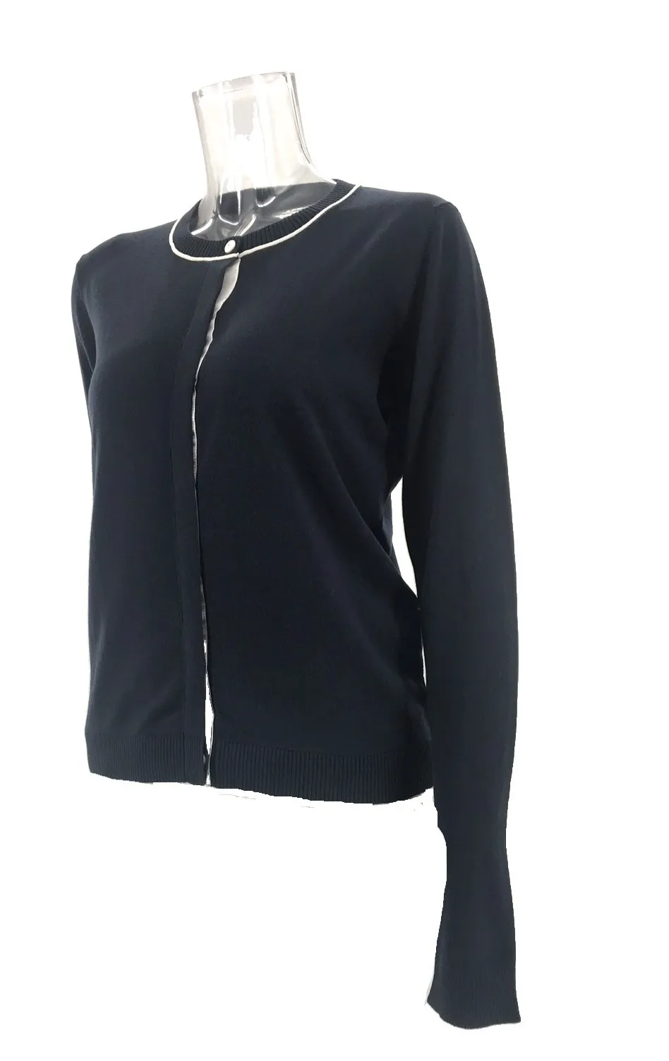 Long-Sleeved Knitted Cardigan