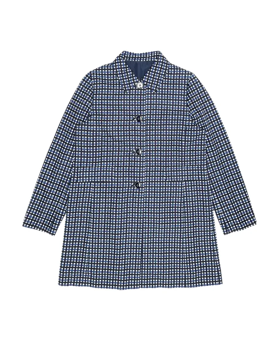 Checkered Detail Coat