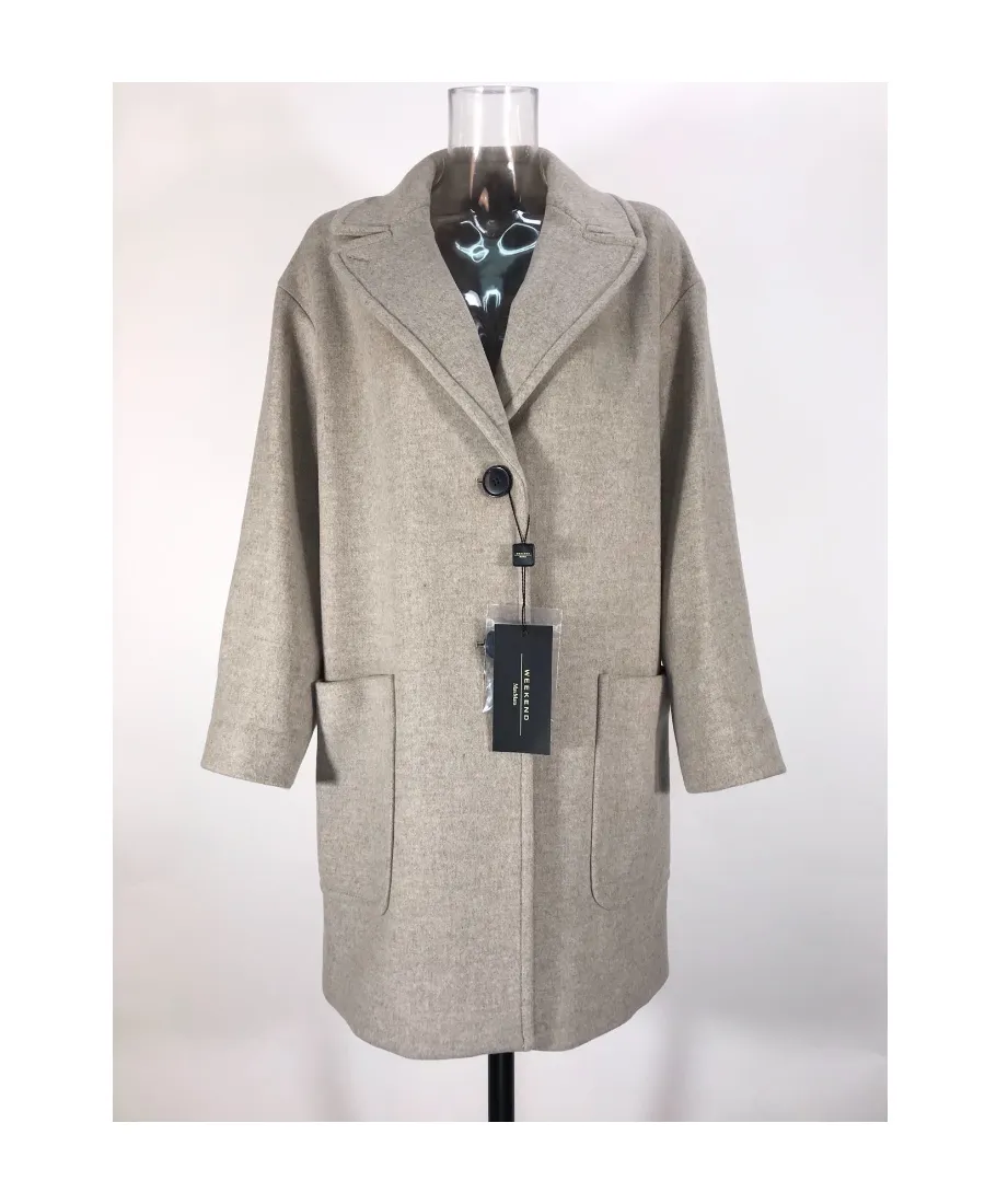 Long-Sleeved Lapel Coat