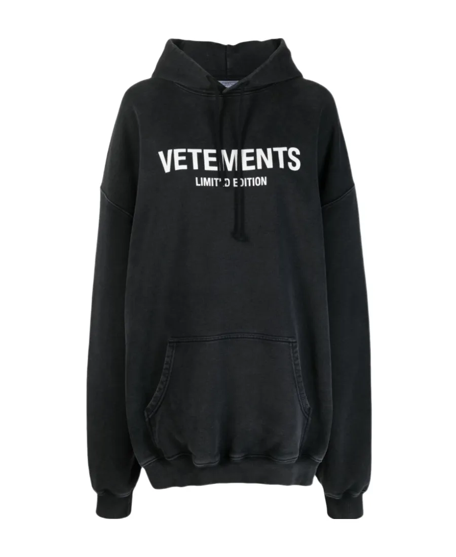 Logo Printed Drawstring Hoodie