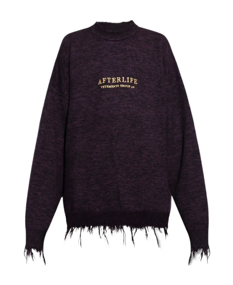 Logo Embroidered Oversized Sweater