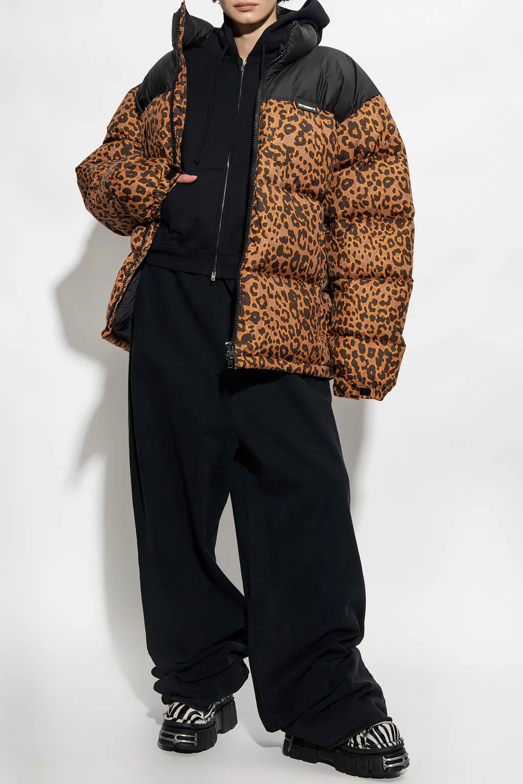 Animal Motif Padded Jacket