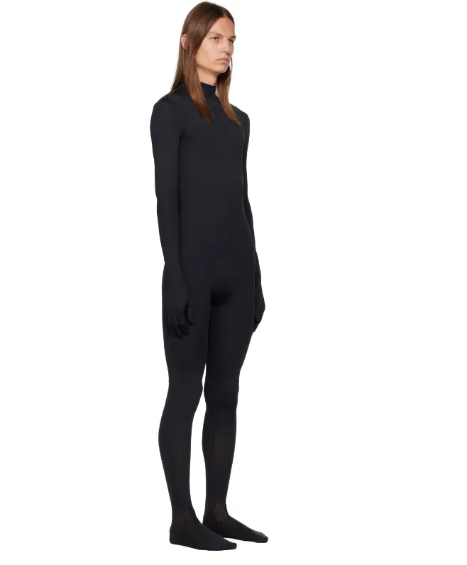 Mask-Panel Skinny Jumpsuit