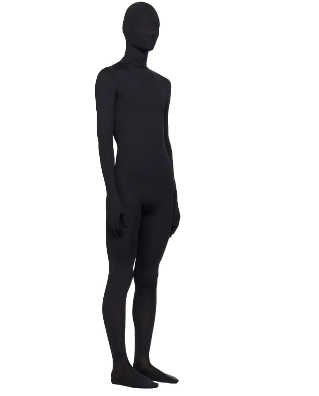 Mask-Panel Skinny Jumpsuit