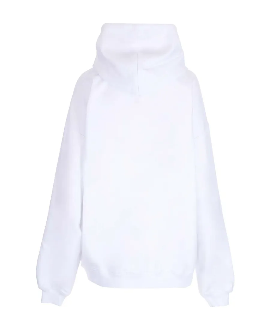 Logo Print Drawstring Hoodie