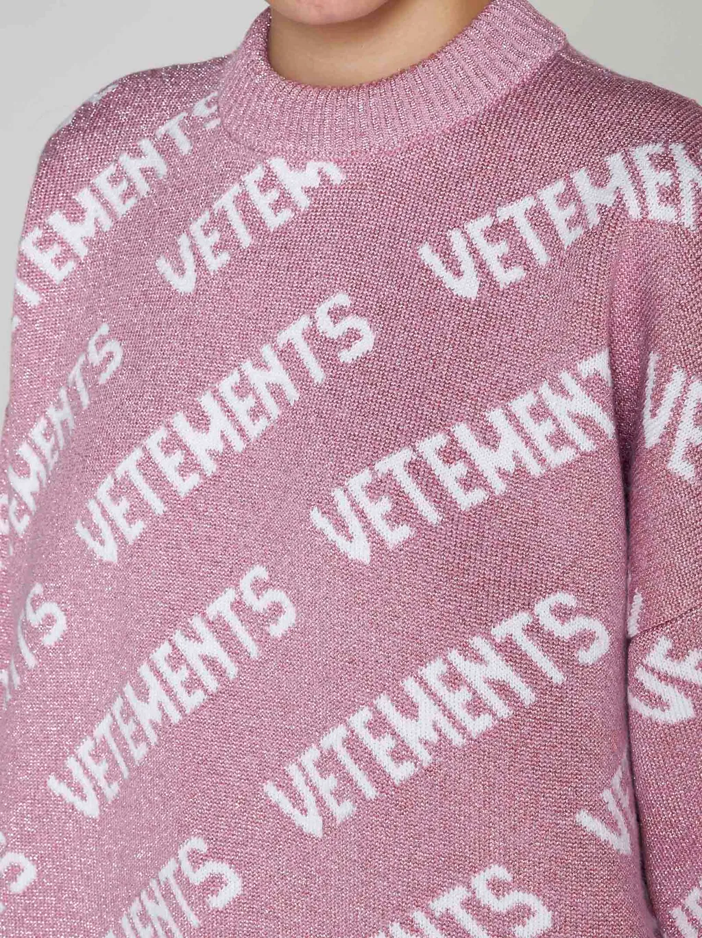 All-Over Logo Embroidered Sweater