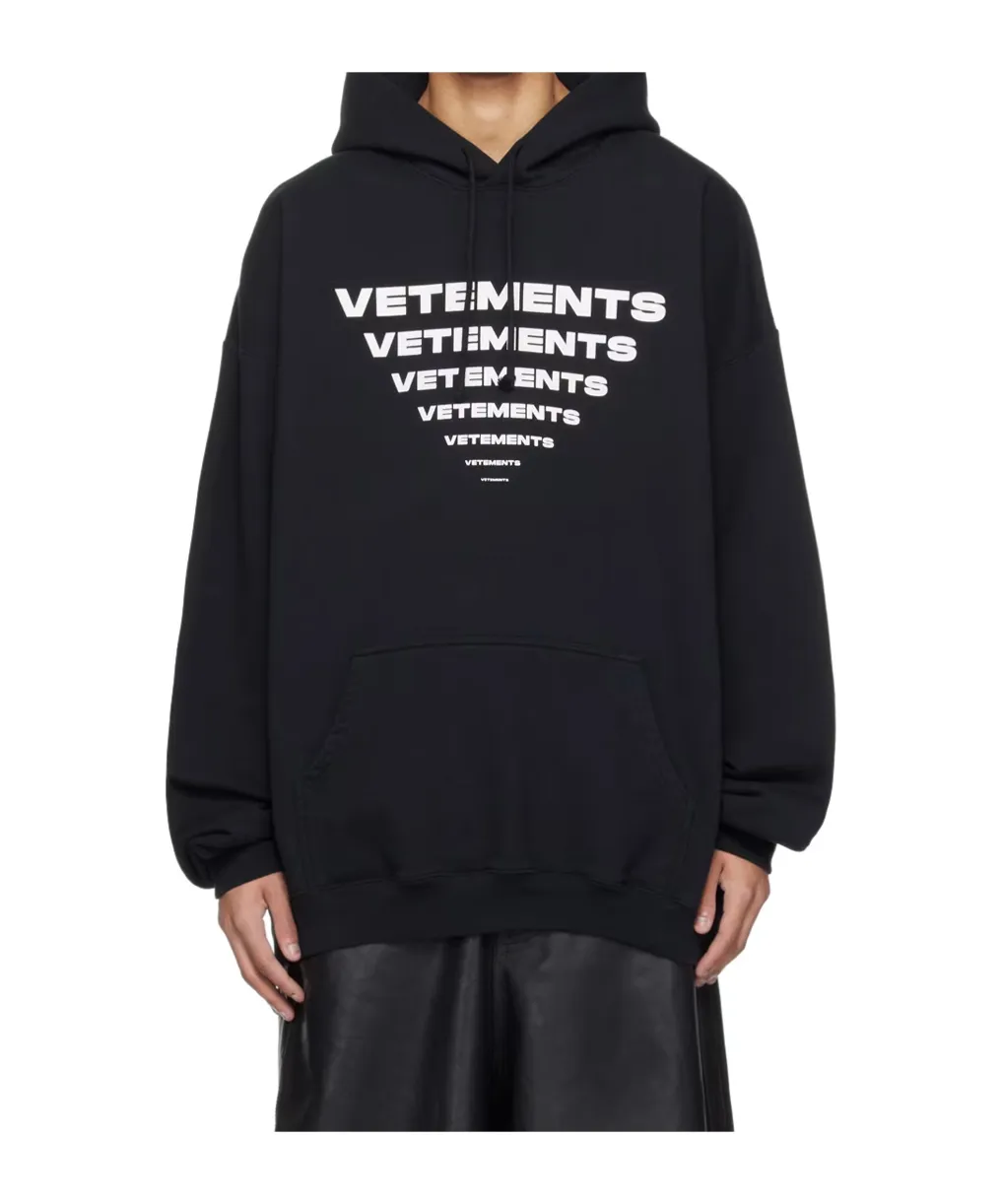 Pyramid Logo Printed Hoodie