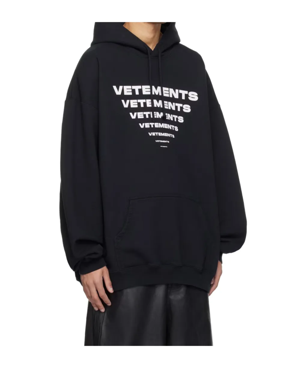 Pyramid Logo Printed Hoodie