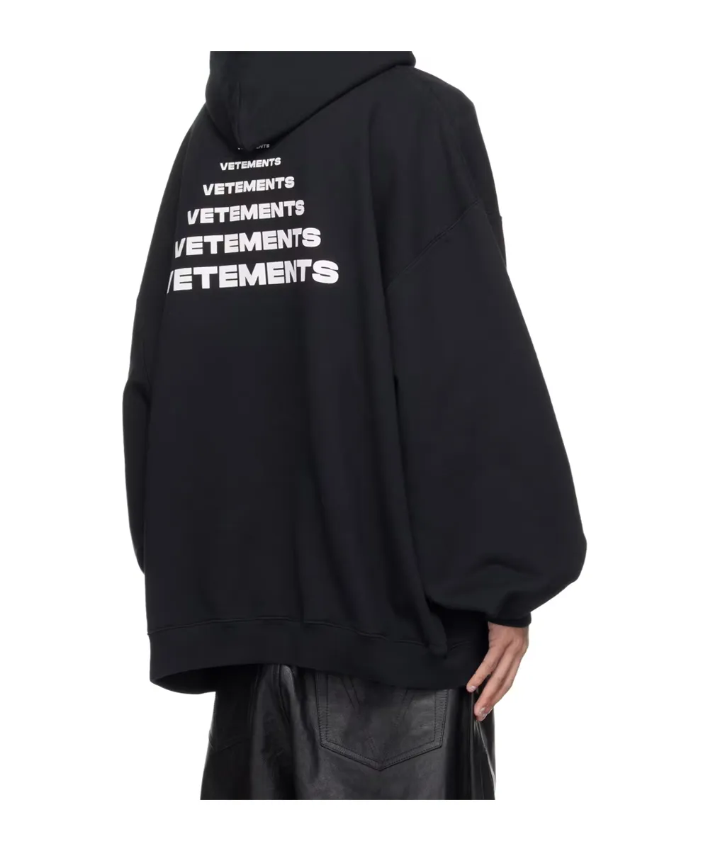 Pyramid Logo Printed Hoodie