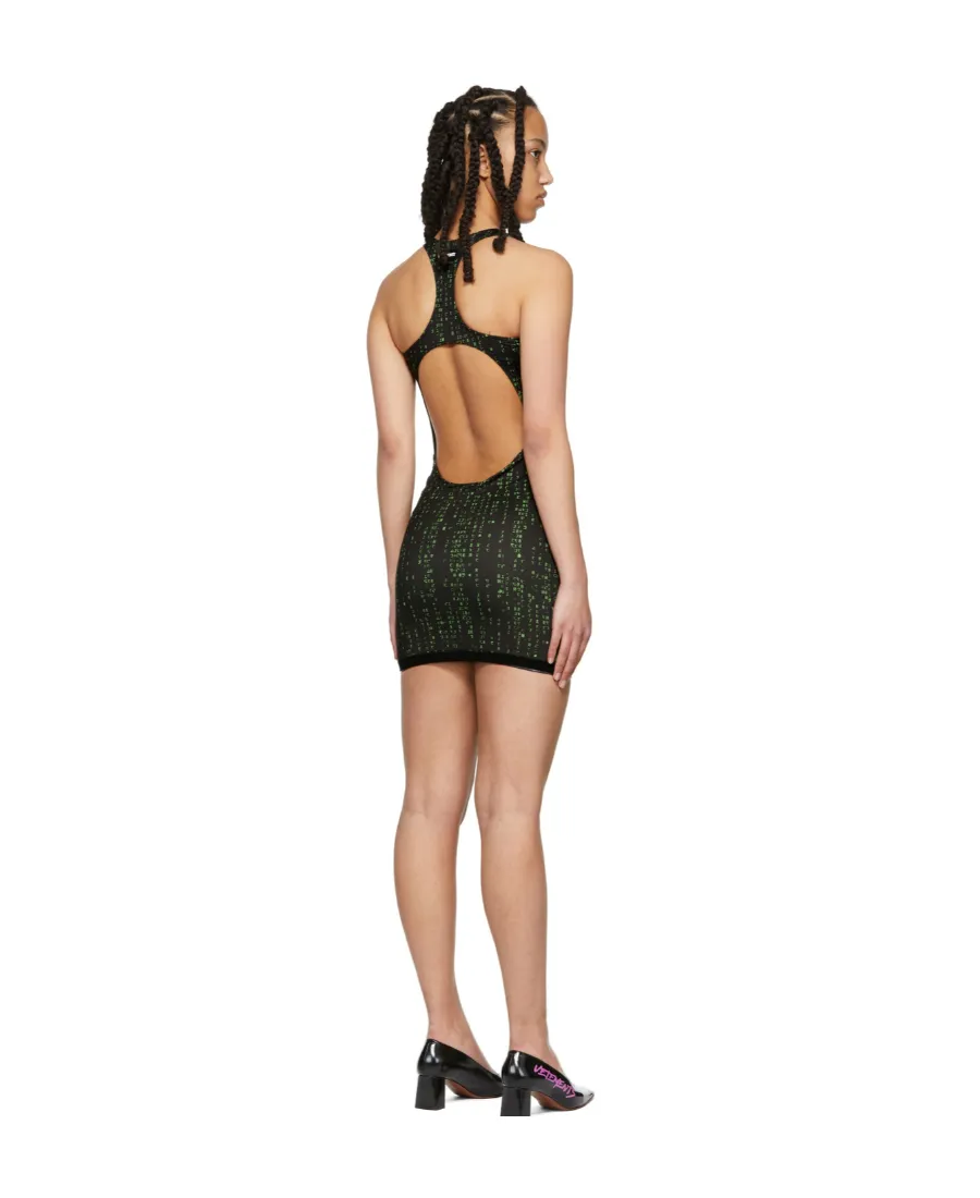 Graphic-Print Mini Dress