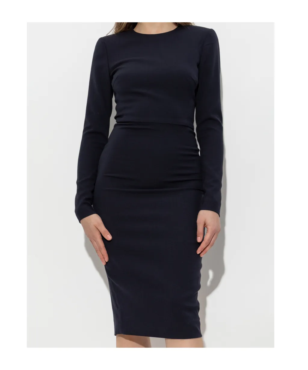 Crewneck Fitted Dress