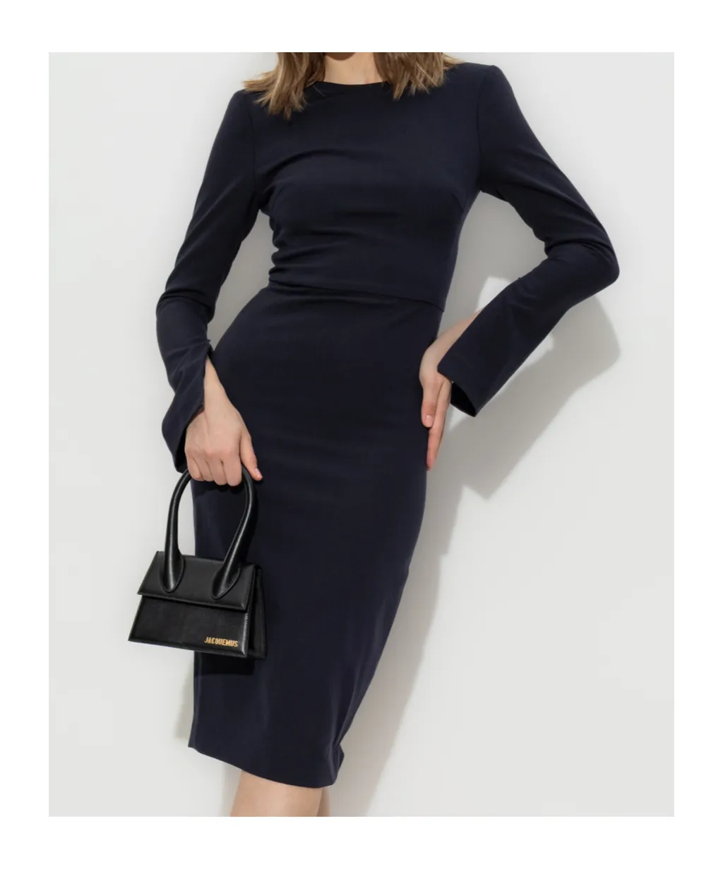 Crewneck Fitted Dress