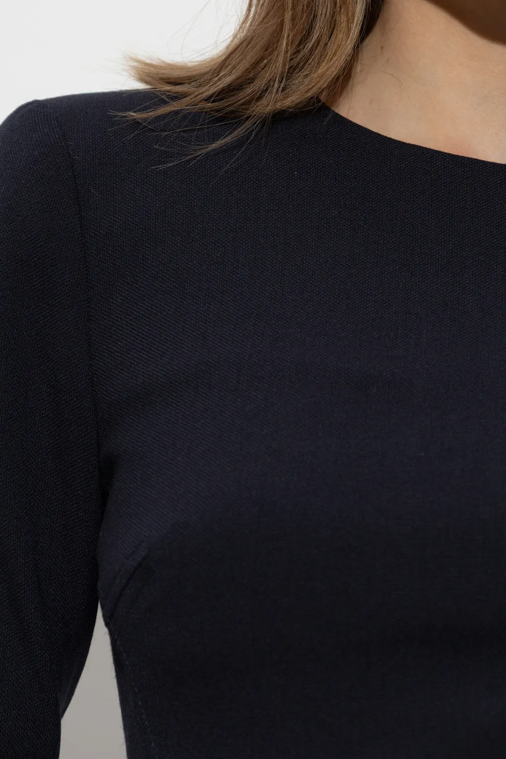 Crewneck Fitted Dress