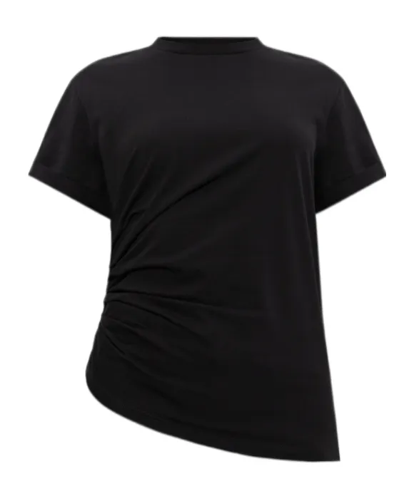 Asymmetrical Ruched T-Shirt