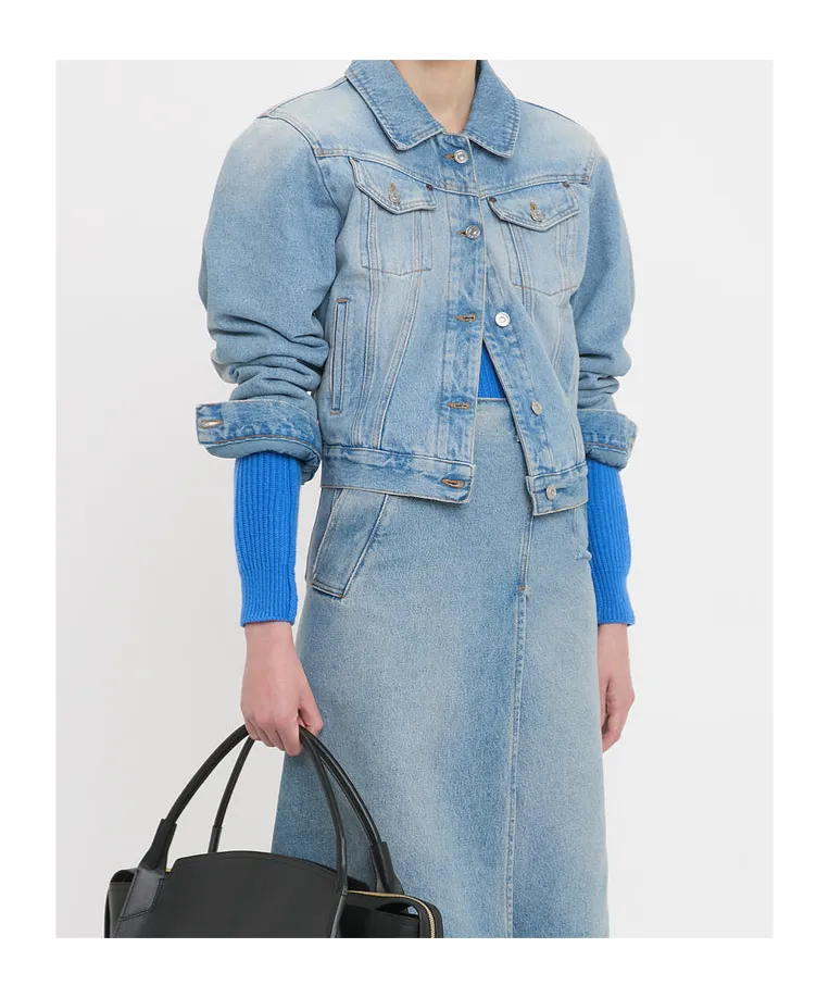 Padded Denim Jacket