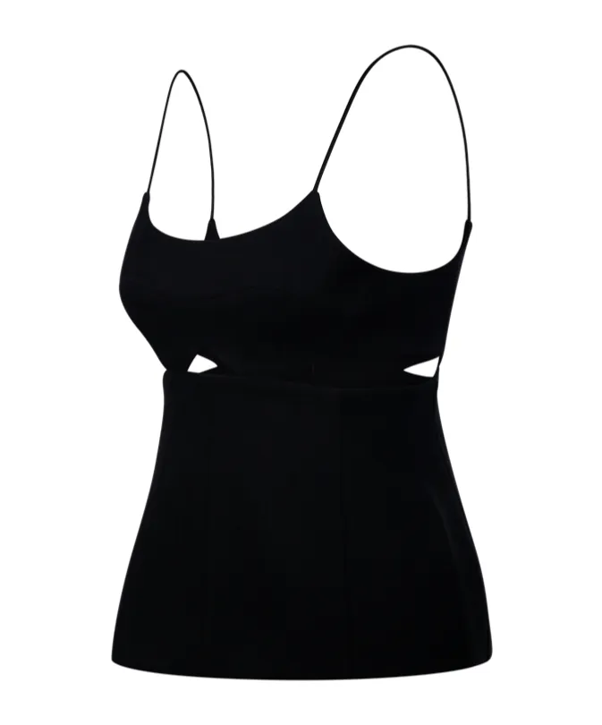 Cut-Out Detailed Scoop Neck Tank Top