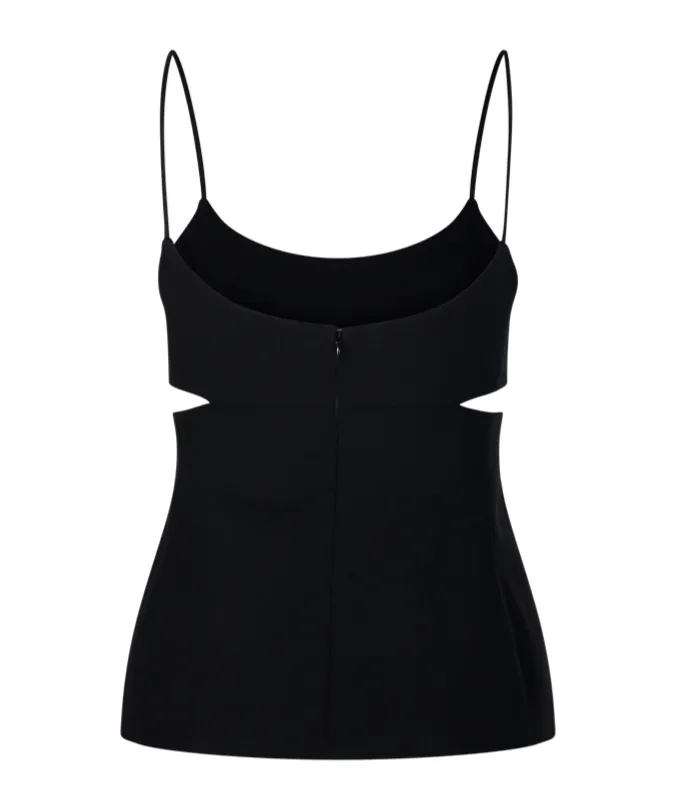 Cut-Out Detailed Scoop Neck Tank Top