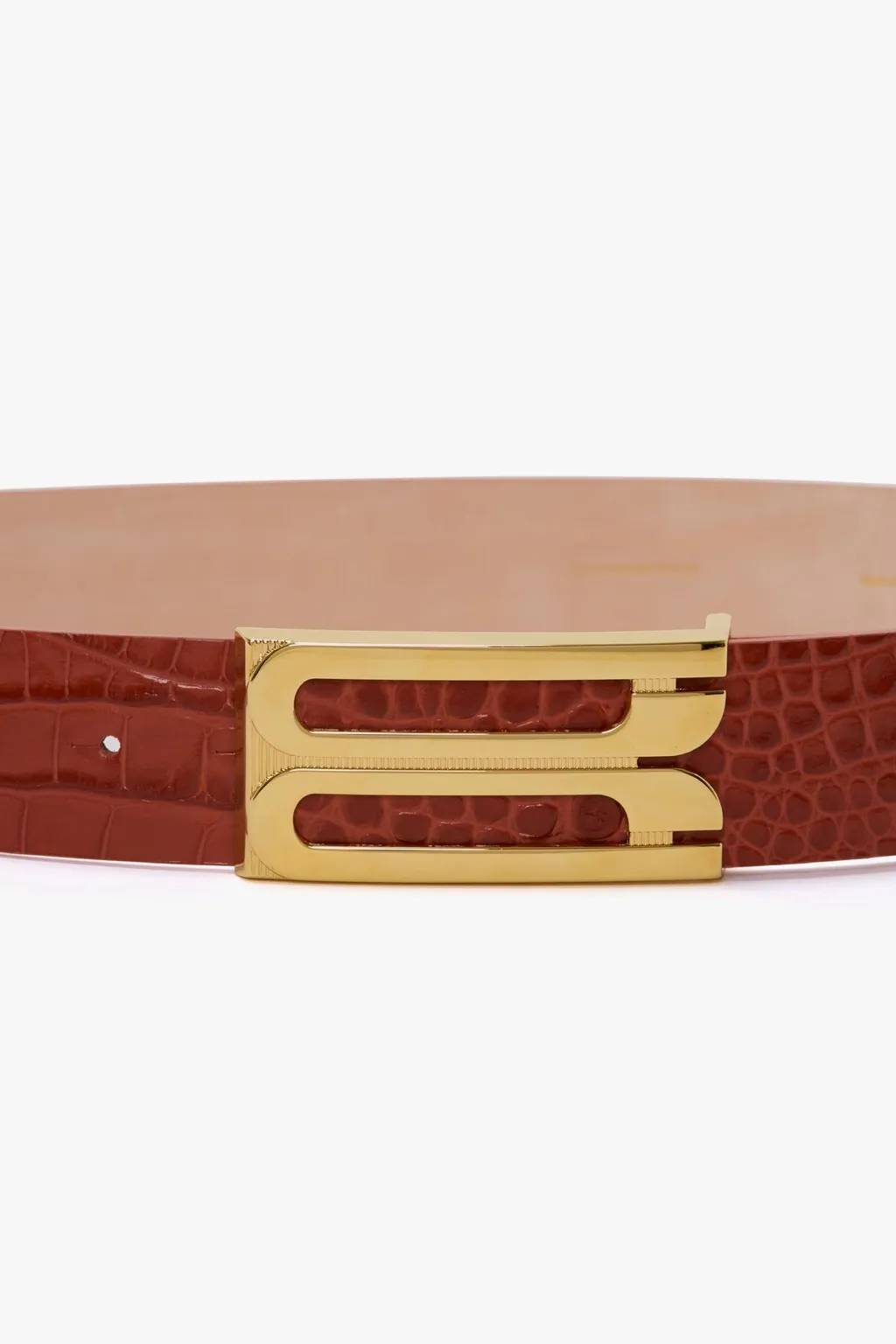 Logo Plaque Buckle Belt