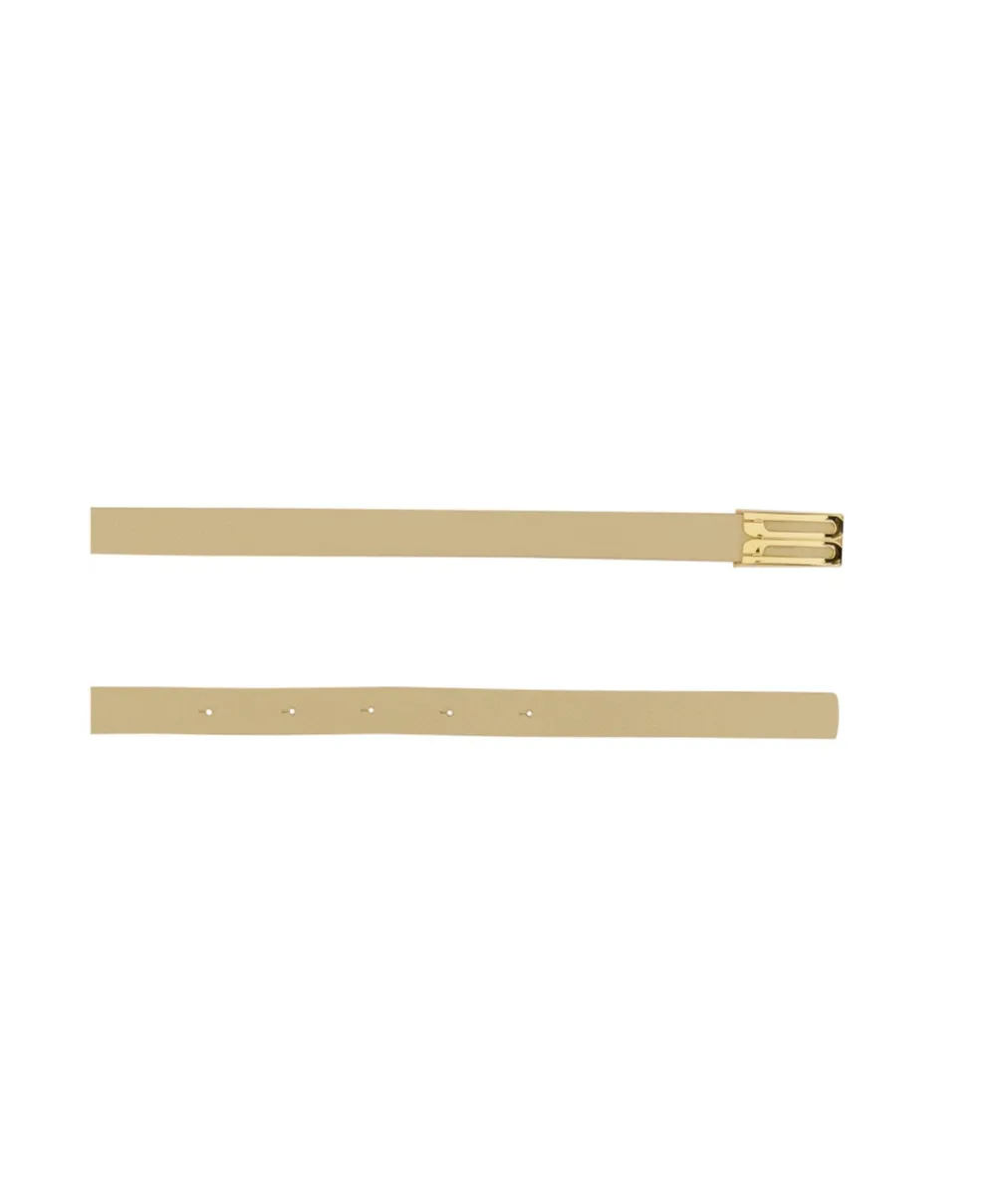 Logo Plaque Buckle Belt