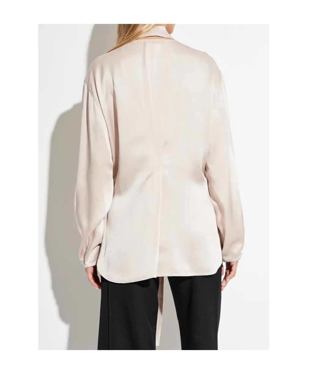 V-Neck Scarf Shirt