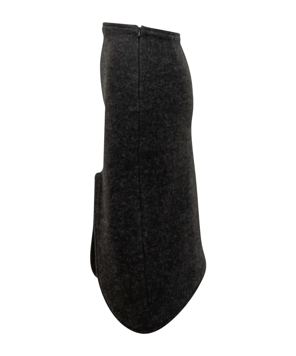 Padded-Trim Midi Skirt