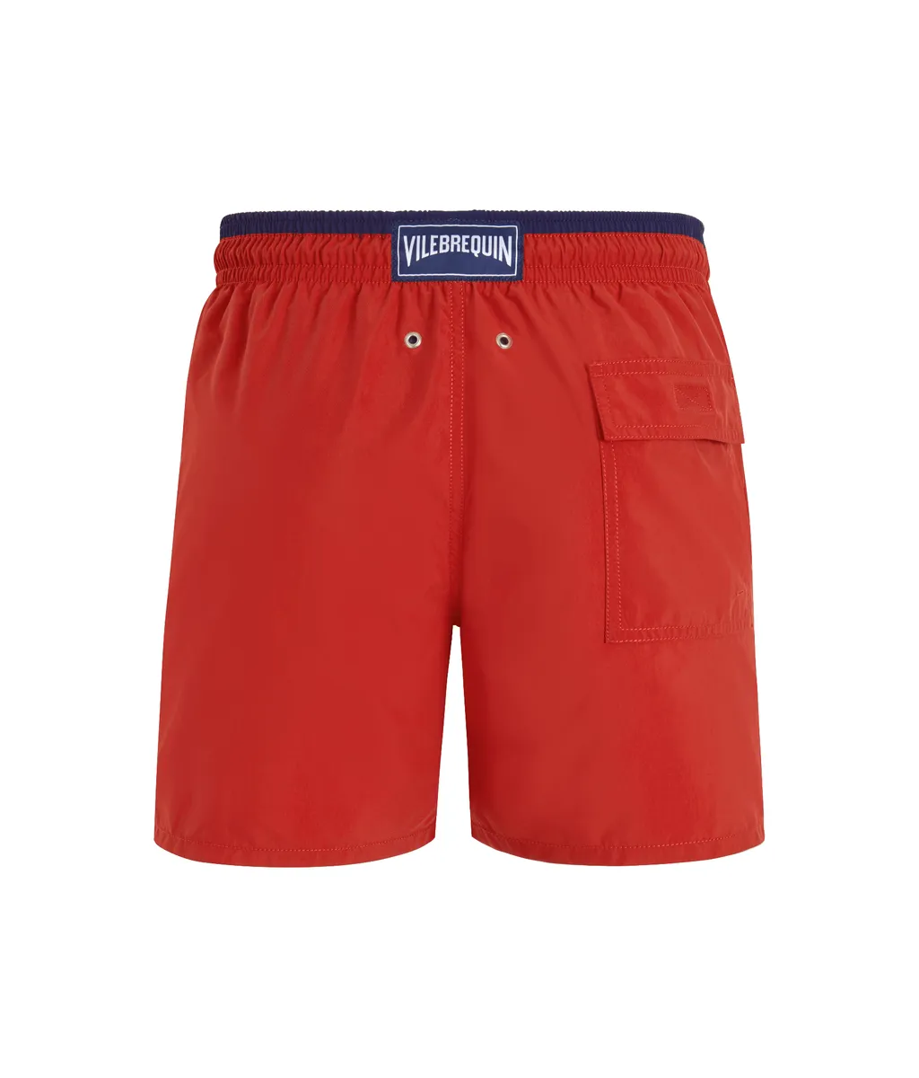 Moka Turtle-Embroidered Swim Shorts