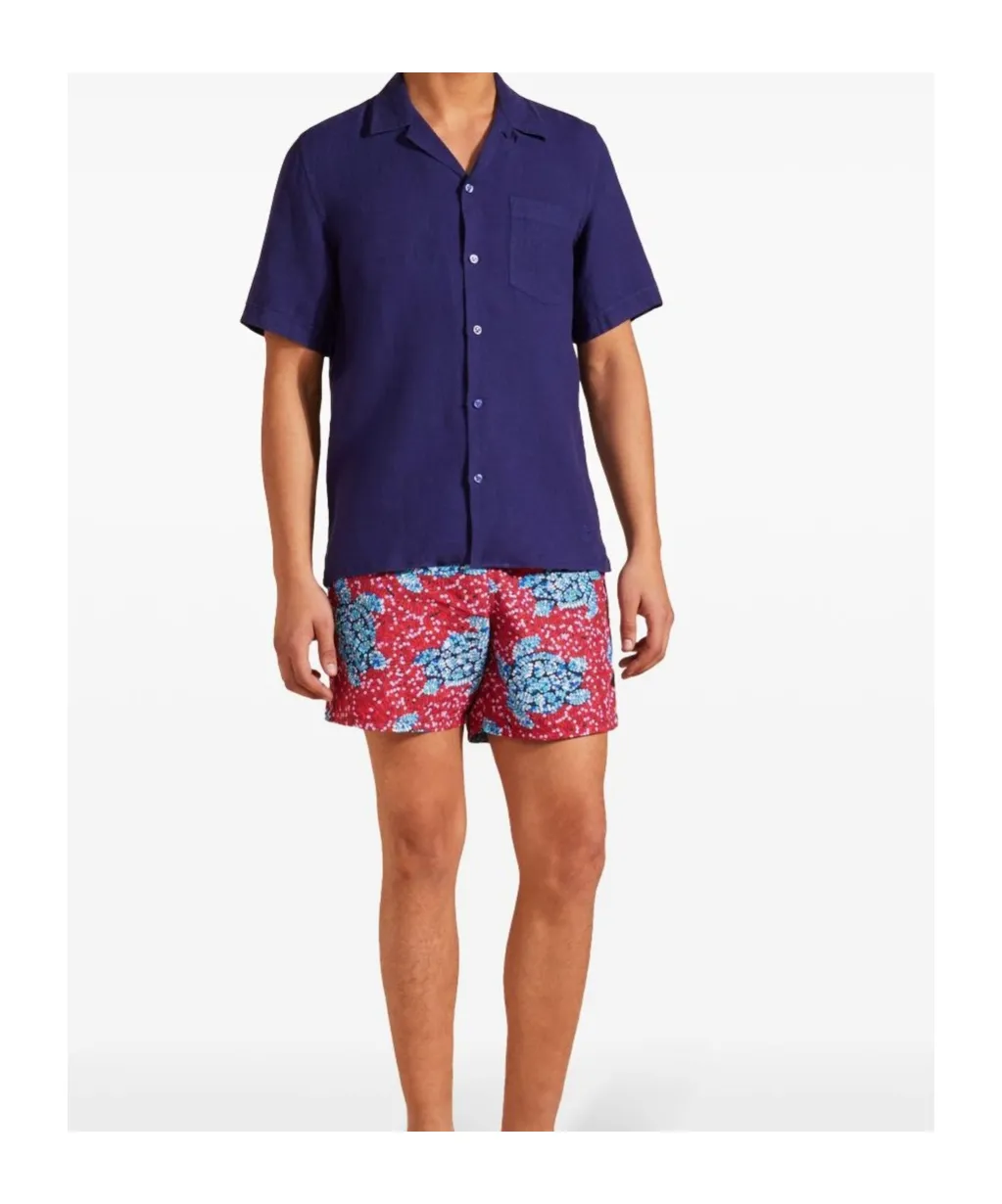 Short-Sleeve Linen Shirt