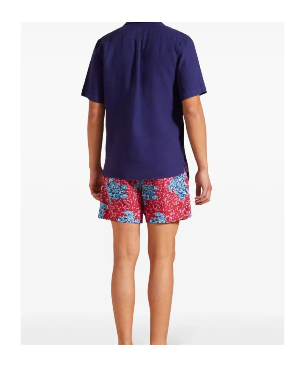 Short-Sleeve Linen Shirt