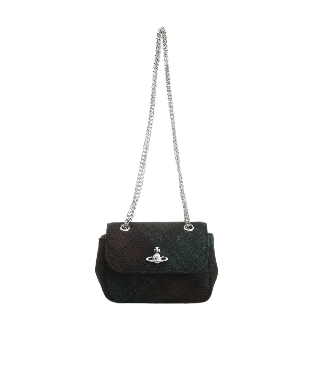Orb Plaque Chain Shoulder Bag