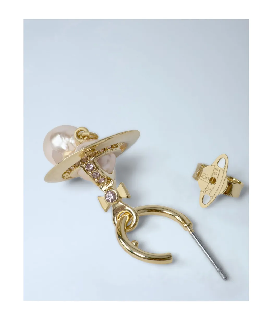 Earrings With Engraved Logo