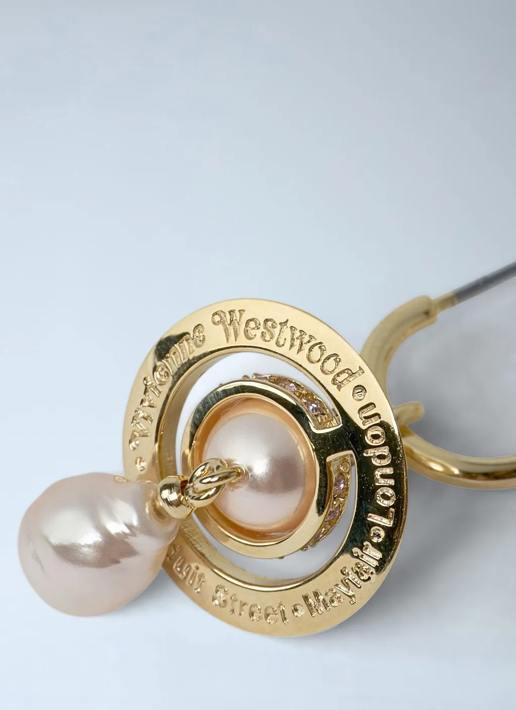 Earrings With Engraved Logo