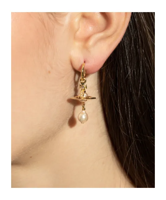 Earrings With Engraved Logo