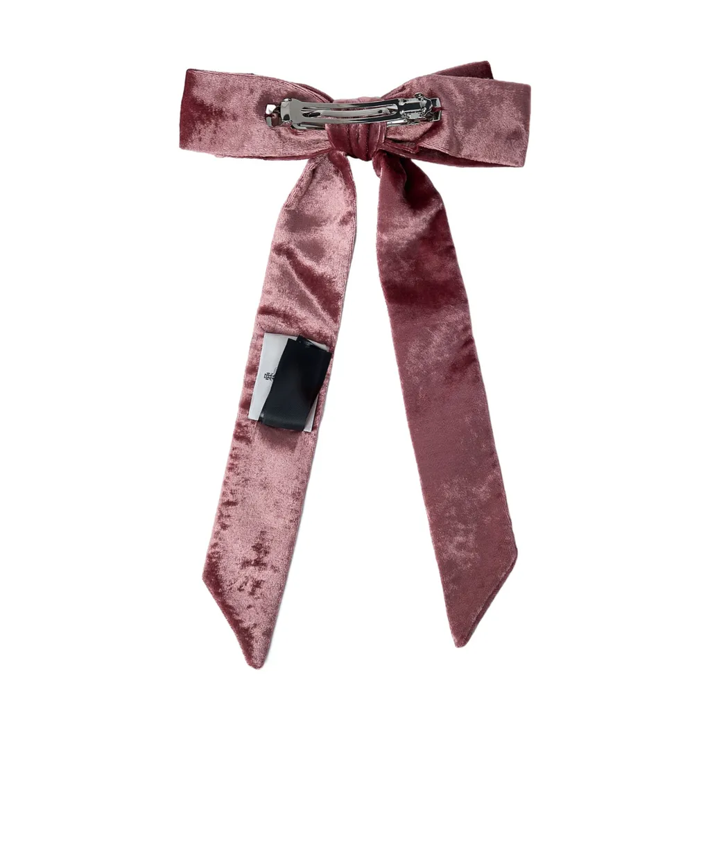 Bow-Shaped Orb-Logo Hair Clip